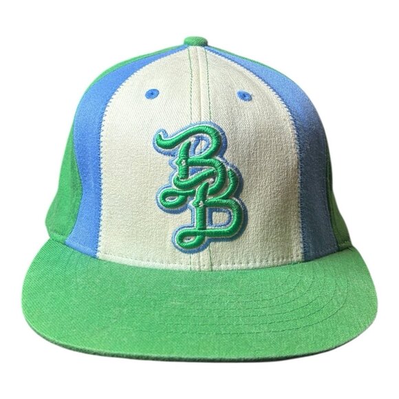 Bad Boy Athletics Dead Stock Fitted Baseball Cap Blue White Green One Size - Picture 1 of 6